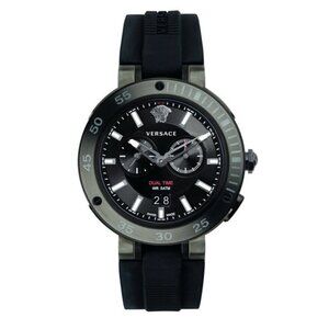 Versace Mens IP Grey/IP Black Versace Watches V-Ex